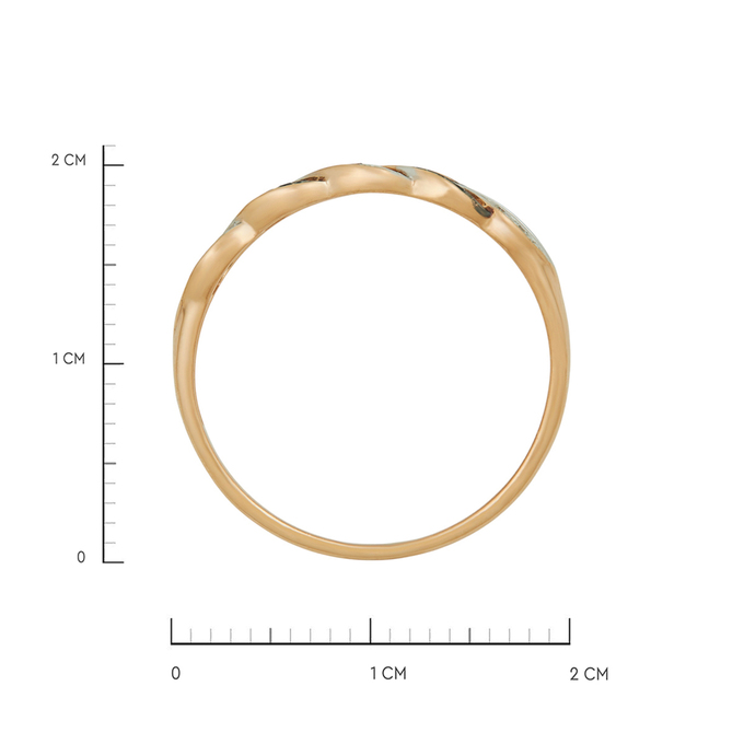 Кольцо из золота 585 пробы c бриллиантами, Л 3606 6278 за 20720