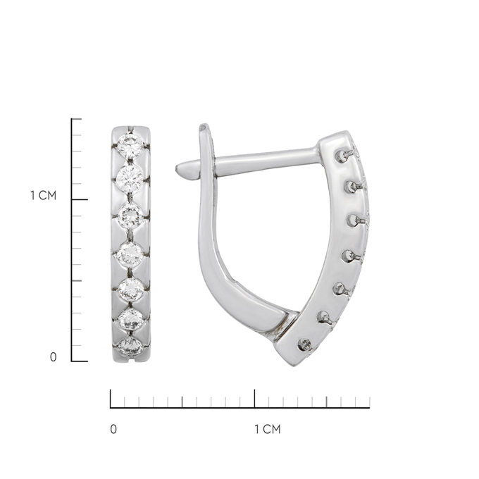 Серьги из золота 585 пробы c бриллиантами, Л 3606 2984 за 36960