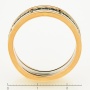 Кольцо из комбинированного золота 585 пробы c 24 бриллиантами Л25077505 фото 4