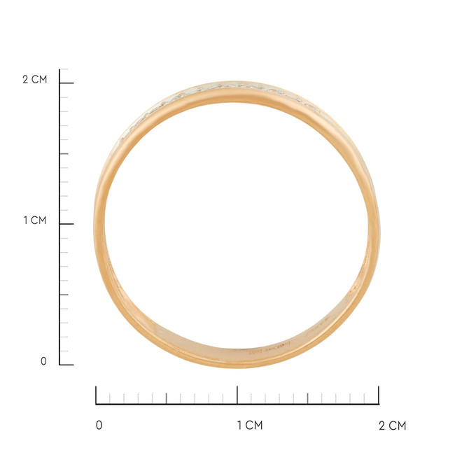 Кольцо из золота 585 пробы c бриллиантами, Л 2213 2913 за 26000