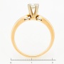 Кольцо из комбинированного золота 500 пробы c 1 бриллиантом Л26043072 фото 4