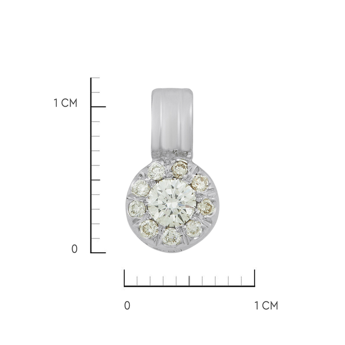 Подвеска из золота 750 пробы c бриллиантами, Л 6201 3344 за 28400