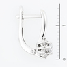 Серьги из белого золота 585 пробы c фианитами