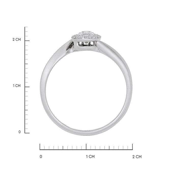 Кольцо из золота 750 пробы c бриллиантами, Л 2812 0121 за 65000