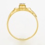 Кольцо из желтого золота 750 пробы c 1 бриллиантом Л30111903 фото 3