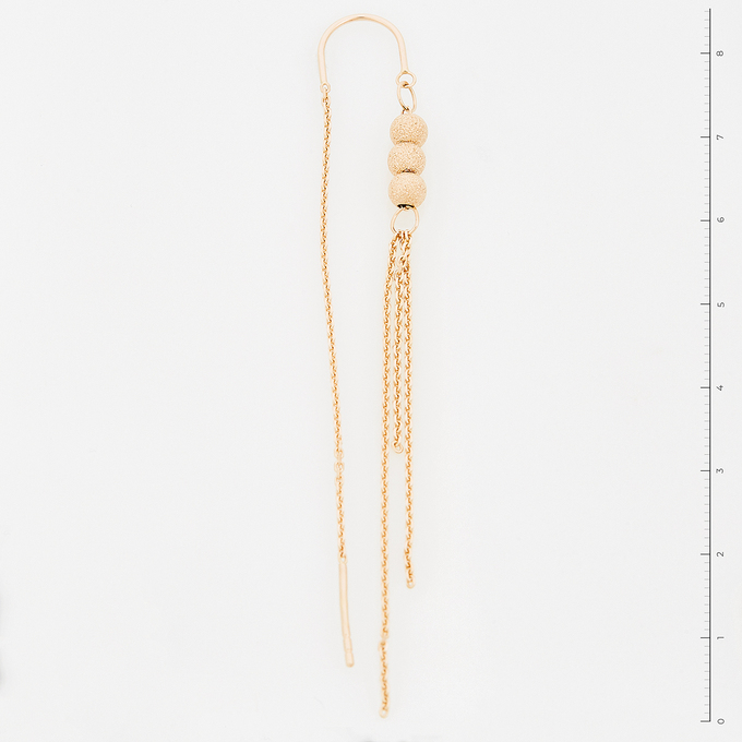 Серьги из красного золота 585 пробы