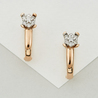 Серьги из золота 585 пробы c 14 бриллиантами