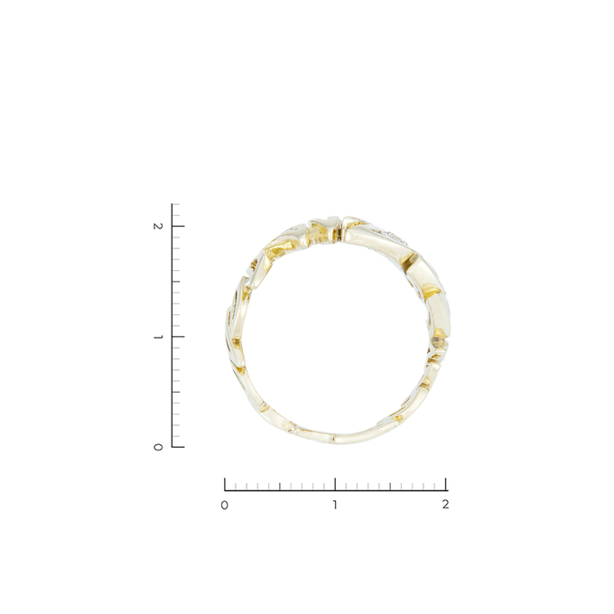 Кольцо из золота 585 пробы c 1 бриллиантом