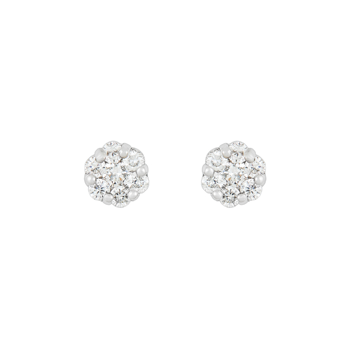 Серьги из золота 585 пробы c бриллиантами, К 0000 3552 за 43800