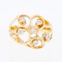 Кольцо из комбинированного золота 585 пробы c 6 бриллиантами Л69003625 фото 2