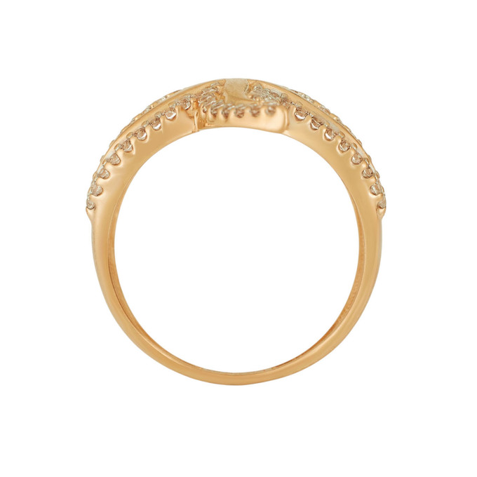 Кольцо из золота 585 пробы c фианитами, Л 6201 9494 за 43520