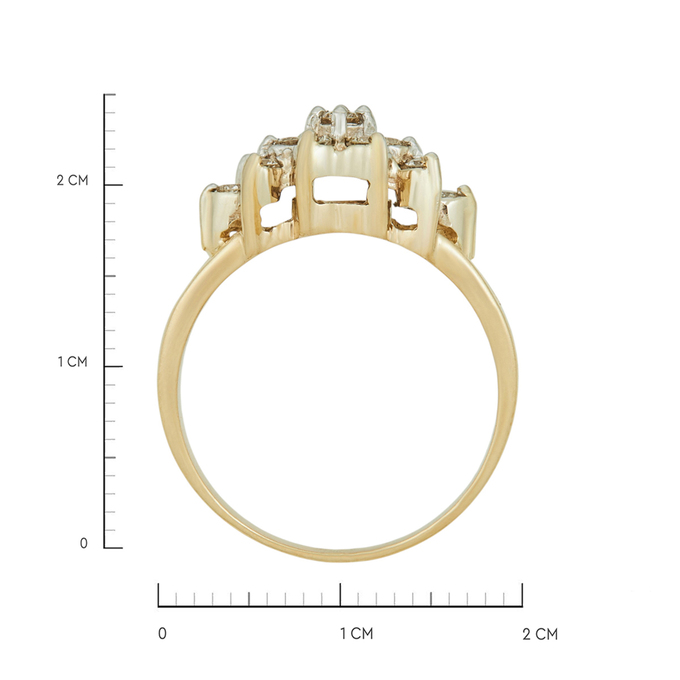 Кольцо из золота 585 пробы c бриллиантами, Л 2811 0559 за 47750