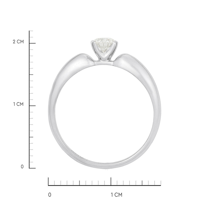Кольцо из золота 585 пробы c бриллиантом, Л 2810 9969 за 59840