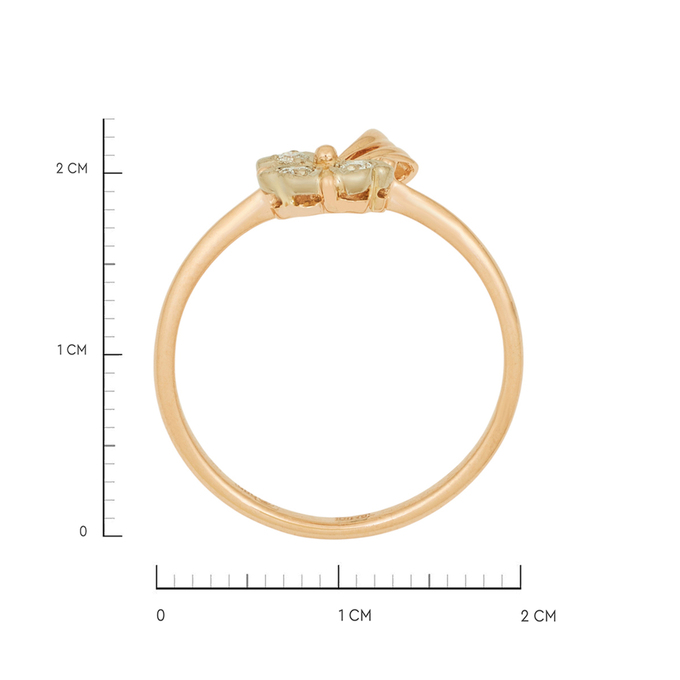Кольцо из золота 585 пробы c бриллиантами, Л 4807 8059 за 39600