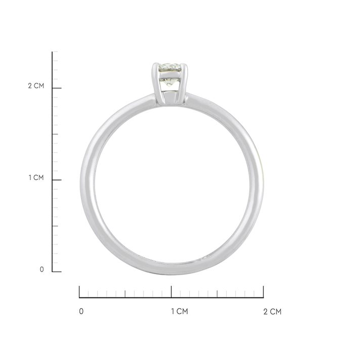 Кольцо из золота 585 пробы c бриллиантом, Л 0515 3281 за 23120