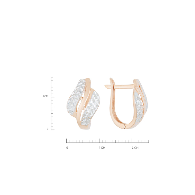 Серьга из золота 585 пробы