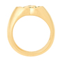 Кольцо из желтого золота 750 пробы c 6 изумрудами и 1 бриллиантом Л18111701 фото 3