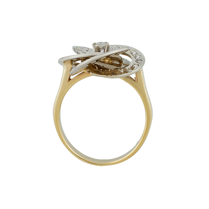 Кольцо из золота 585 пробы c бриллиантами, Л 0408 7843 за 94000