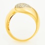 Кольцо из желтого золота 750 пробы c 22 бриллиантами и 9 рубинами Л11126310 фото 3