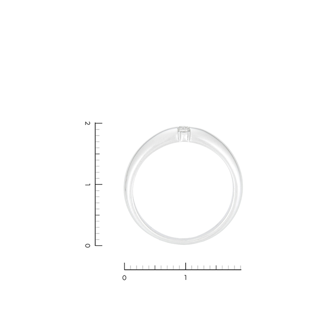 Кольцо из золота 585 пробы c 1 бриллиантом, Л 2810 4007 за 38320
