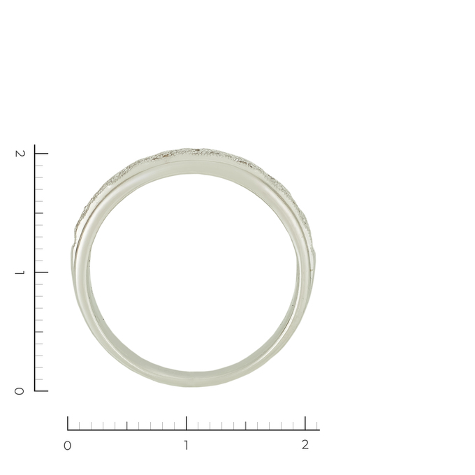 Кольцо из белого золота 585 пробы c 28 бриллиантами, Л 3112 4473 за 28350