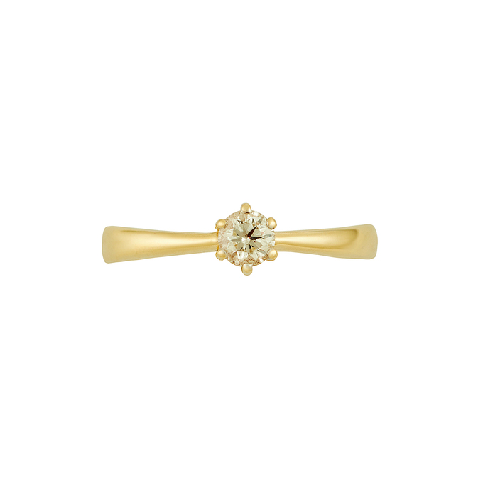 Кольцо из золота 585 пробы c бриллиантом, Л 2415 3739 за 41200