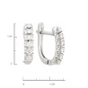 Серьги из золота 585 пробы с бриллиантами