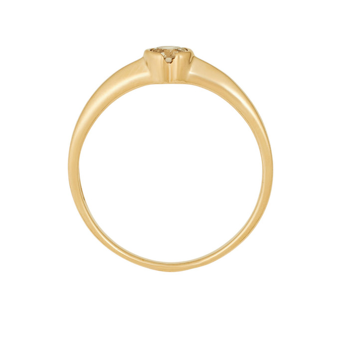 Кольцо из золота 585 пробы c бриллиантом