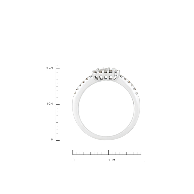 Кольцо из золота 585 пробы c бриллиантами, Л 2811 5808 за 36200