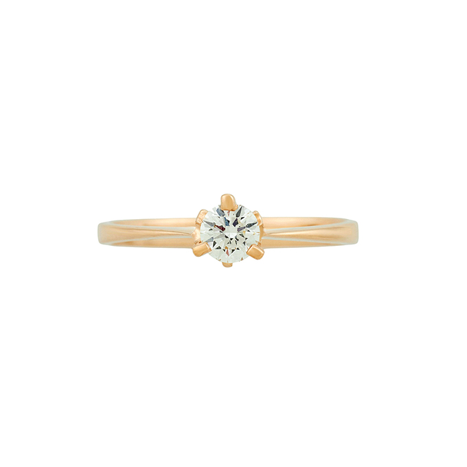 Кольцо из золота 585 пробы c бриллиантом, Л 3606 6589 за 75600