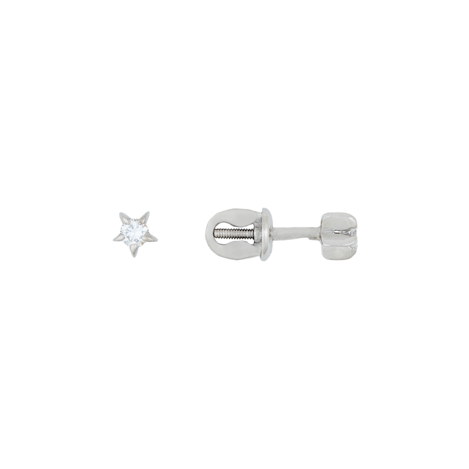 Серьги из золота 585 пробы c бриллиантами, Л 0910 6956 за 32720