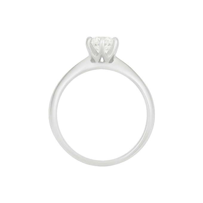 Кольцо из золота 585 пробы c бриллиантом, Л 0514 4028 за 125000