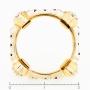 Кольцо из желтого золота 585 пробы c 16 бриллиантами Л48006481 фото 4
