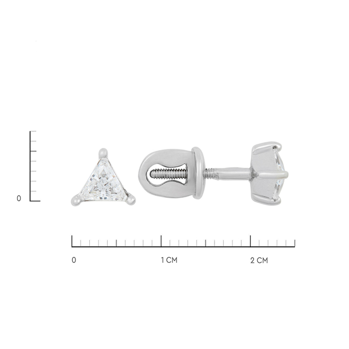 Серьги из золота 585 пробы c фианитами, К 0000 3880 за 17800