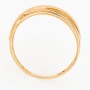 Кольцо из комбинированного золота 585 пробы c фианитами Л23153531 фото 3