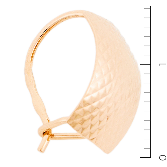 Серьги из красного золота 585 пробы