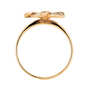 Кольцо из комбинированного золота 585 пробы c фианитами Л73021877 фото 3