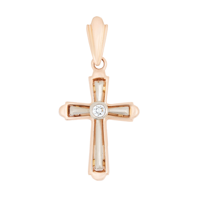 Подвеска из золота 585 пробы c бриллиантом, Л 3209 0670 за 22320