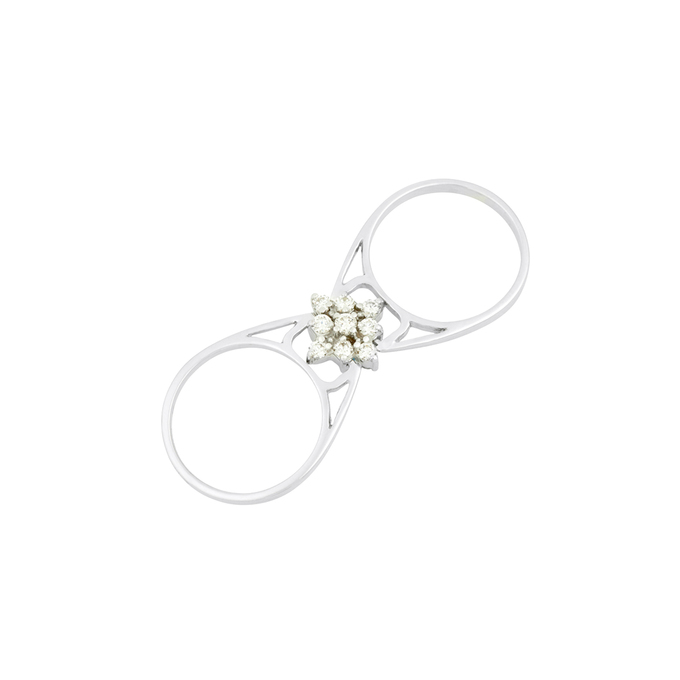 Кольцо из золота 585 пробы c топазом и бриллиантами, Л 3911 3395 за 75500