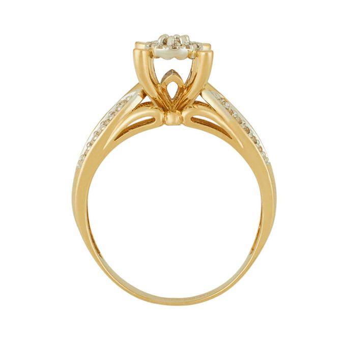 Кольцо из золота 585 пробы c бриллиантами, Л 6103 1802 за 52400