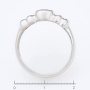 Кольцо из белой платины 950 пробы c 1 бриллиантом Л28064415 фото 4