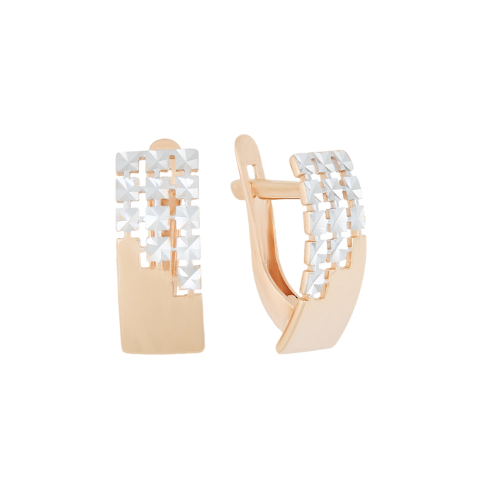 Серьга из золота 585 пробы