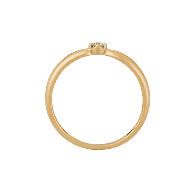 Кольцо из золота 585 пробы c бриллиантом, Л 5208 1249 за 14800