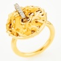 Кольцо из комбинированного золота 750 пробы c 8 бриллиантами Л28078793 фото 1