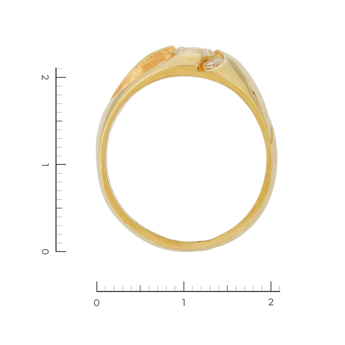 Кольцо из золота 750 пробы c 5 бриллиантами, Л 4306 2072 за 359000