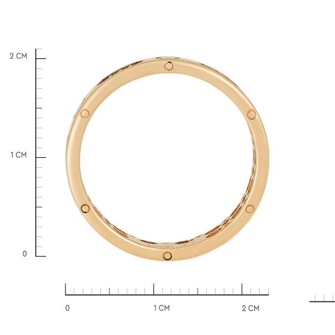 Кольцо из золота 585 пробы c фианитами, Л 0617 0621 за 40720