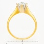 Кольцо из желтого золота 585 пробы c 1 бриллиантом Л09089946 фото 4
