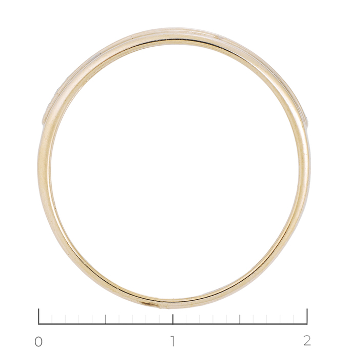 Кольцо из желтого золота 585 пробы c 19 бриллиантами, Л 7600 7128 за 11550
