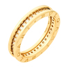 Кольцо Bvlgari золото, 750, 3 к.,9,05 гр. (чистый вес 9,05 гр.) Bvlgari,  куплено в ЗУ; 38 Бриллиант Кр57 3/4 вес 0,38 ct