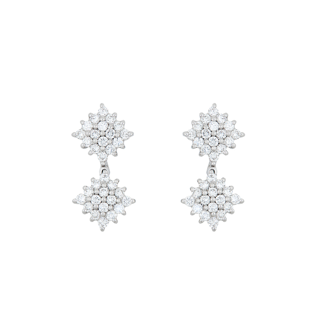 Серьги из золота 750 пробы c бриллиантами, К 0000 5322 за 90000